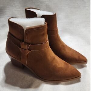 ankle boots size 8.5 brown unknown brand